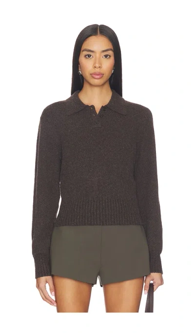Lovers & Friends Mattelyn Polo Sweater In Burgundy