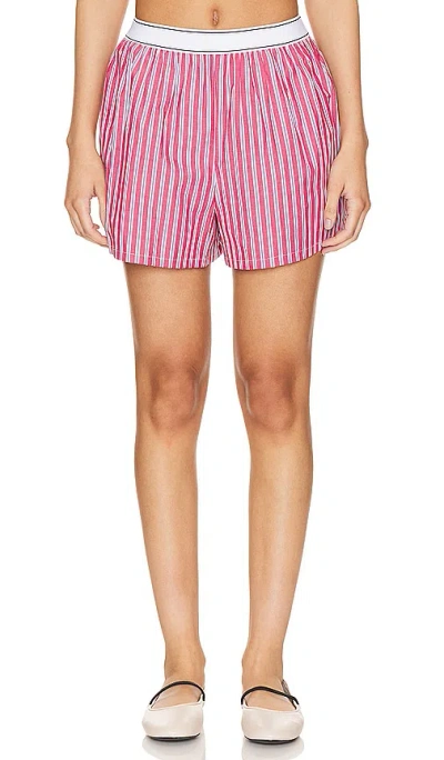 Lovers & Friends Maxy Short In Red & White