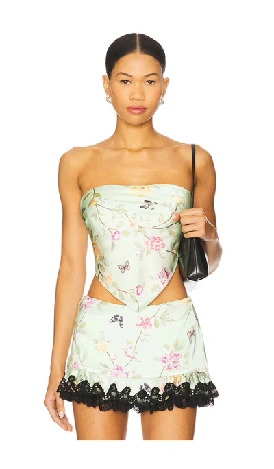 Lovers & Friends Meaux Scarf Top In Multi