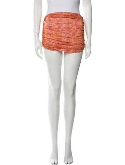Pre-owned Lovers & Friends Mini Skirt In Orange