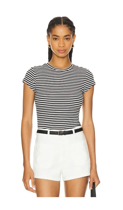 Lovers & Friends Morgan Tee In Black & White