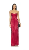 Lovers & Friends Mya Gown In Red