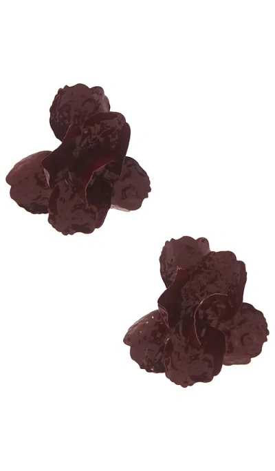 Lovers & Friends Nadine Earrings In 葡萄酒色