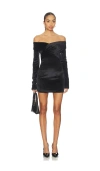 Lovers & Friends Natalia Velvet Mini Dress In Black