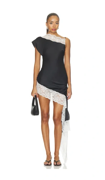 Lovers & Friends Nataliya Mini Dress In Black & Ivory
