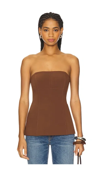 Lovers & Friends Noah Top In Brown