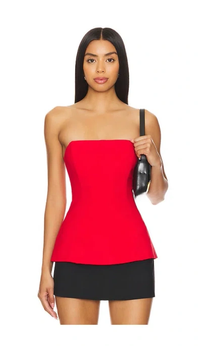 Lovers & Friends Noah Top In Cherry Red