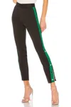 Lovers & Friends On Track Legging Pants In Black & Green In Green