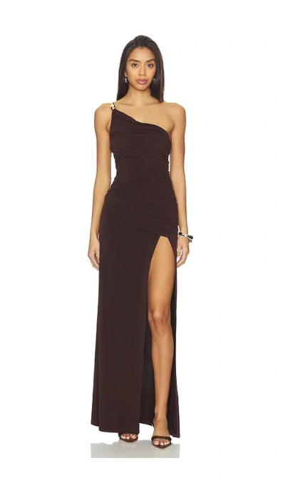 Lovers & Friends Paula Gown In Brown