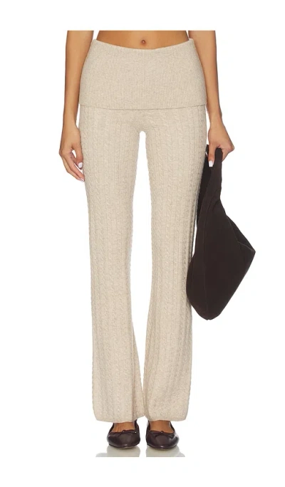 Lovers & Friends Paulina Lounge Knit Pant In Oatmeal