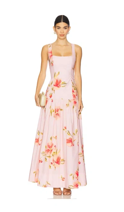 Lovers & Friends Petal Maxi Dress In Pink