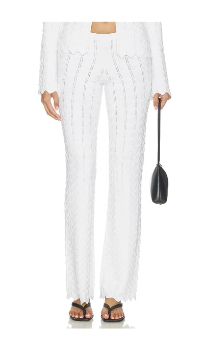 Lovers & Friends Polly Knit Pant In White