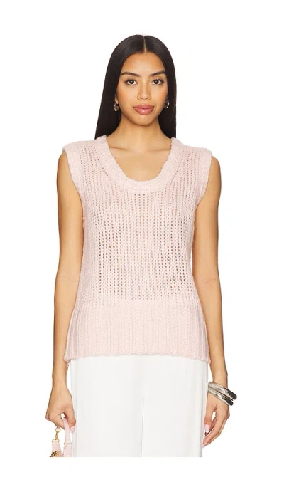 Lovers & Friends Poppie Sweater Vest In Pink
