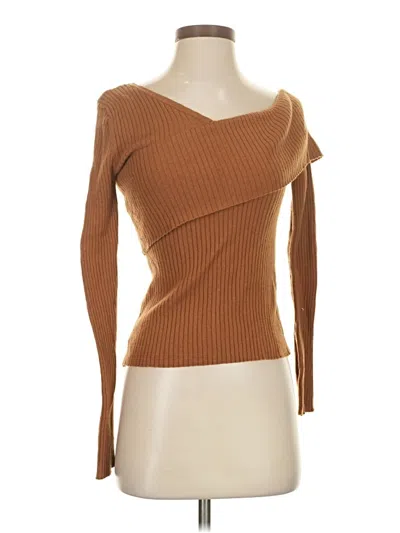 Pre-owned Lovers & Friends Pullover Sweater In Brown