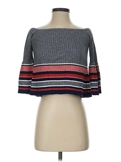 Pre-owned Lovers & Friends Pullover Sweater In Gray