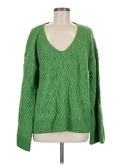 Pre-owned Lovers & Friends Pullover Sweater In Green