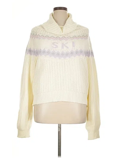 Pre-owned Lovers & Friends Pullover Sweater In Ivory