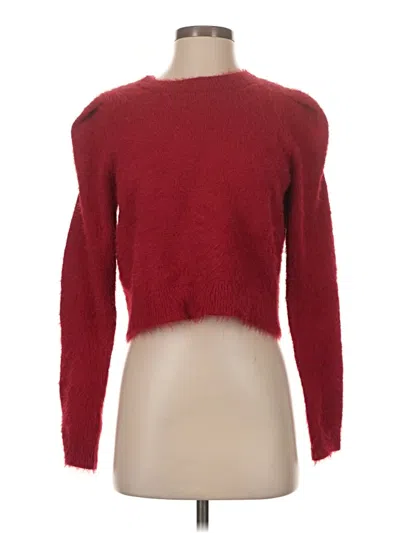 Pre-owned Lovers & Friends Pullover Sweater In Red