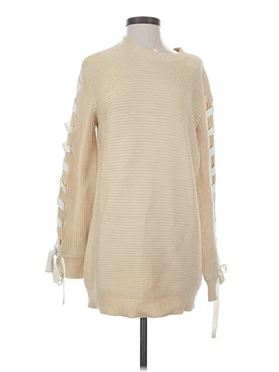 Pre-owned Lovers & Friends Pullover Sweater In Tan