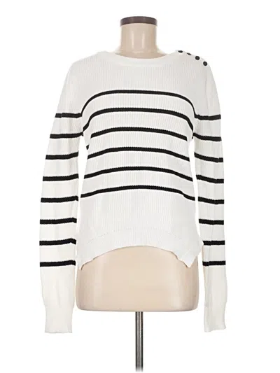 Pre-owned Lovers & Friends Pullover Sweater In White