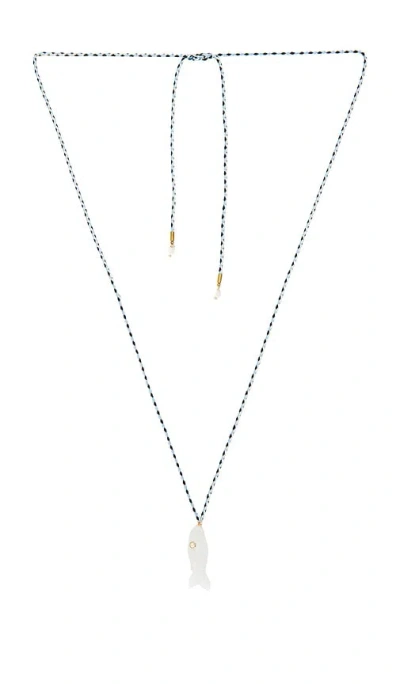Lovers & Friends Quin Stone Necklace In Blue