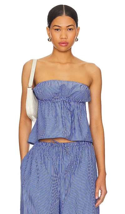 Lovers & Friends Ray Top In Lake Blue