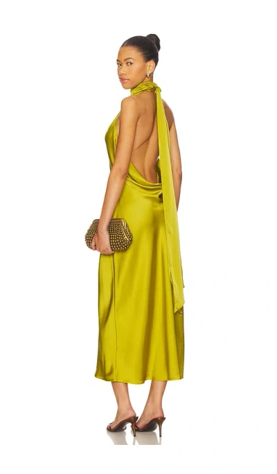 Lovers & Friends Reina Midi Dress In Gold