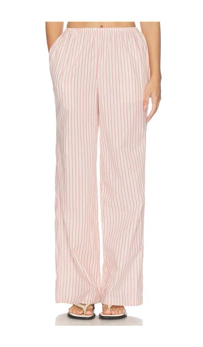 Lovers & Friends Rhodes Striped Linen Pant In Multi