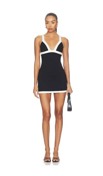 Lovers & Friends Riley Mini Dress In Black & White