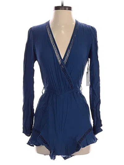Pre-owned Lovers & Friends Romper In Blue