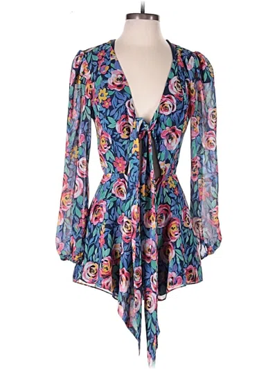 Pre-owned Lovers & Friends Romper In Blue
