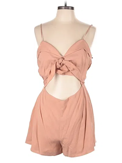 Pre-owned Lovers & Friends Romper In Brown