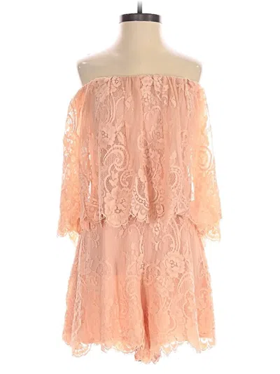 Pre-owned Lovers & Friends Romper In Brown