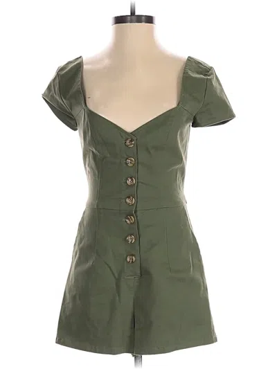 Pre-owned Lovers & Friends Romper In Green