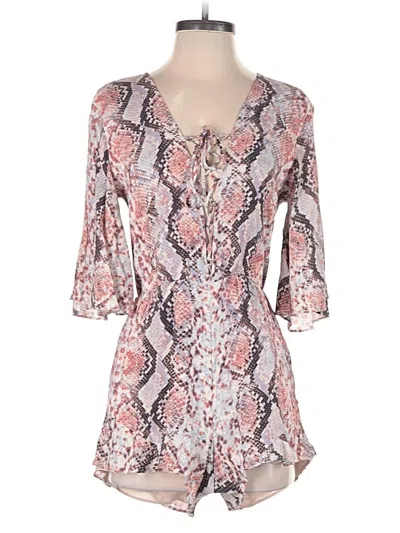 Pre-owned Lovers & Friends Romper In Pink
