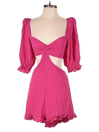 Pre-owned Lovers & Friends Romper In Pink
