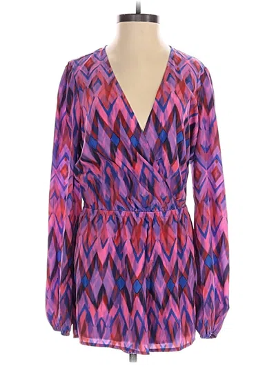 Pre-owned Lovers & Friends Romper In Purple