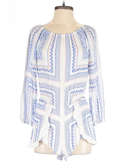 Pre-owned Lovers & Friends Romper In White