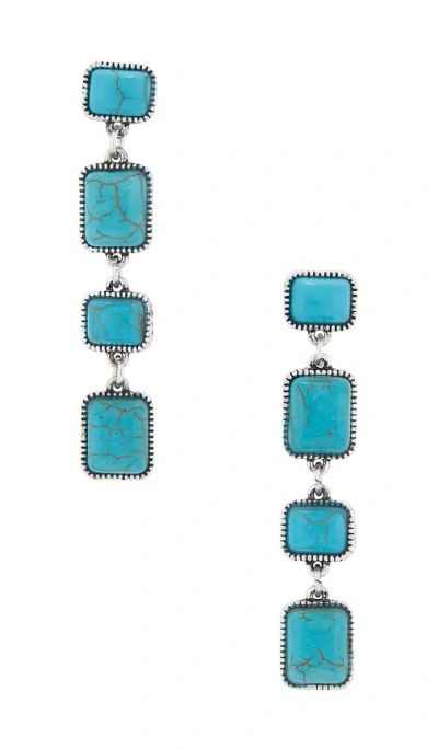 Lovers & Friends Rosalind Earrings In Blue