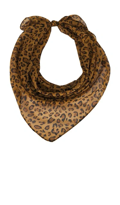 Lovers & Friends Roxie Headscarf In Brown