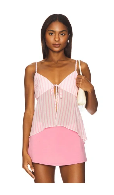 Lovers & Friends Sabrina Top In Pink