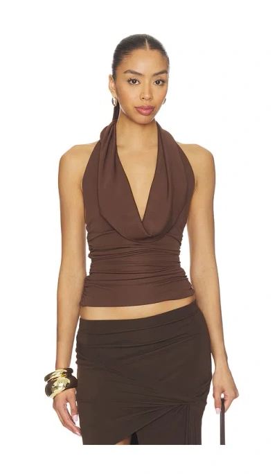 Lovers & Friends Sara Top In Brown