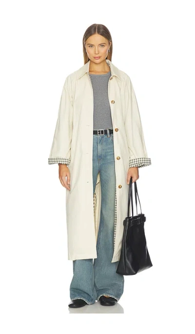 Lovers & Friends Sara Trench Coat In White