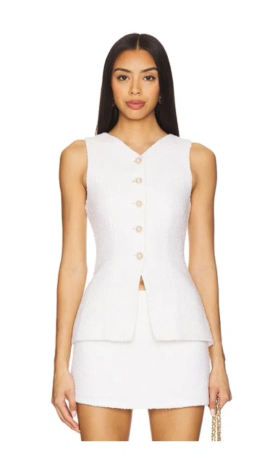 Lovers & Friends Schuyler Top In White