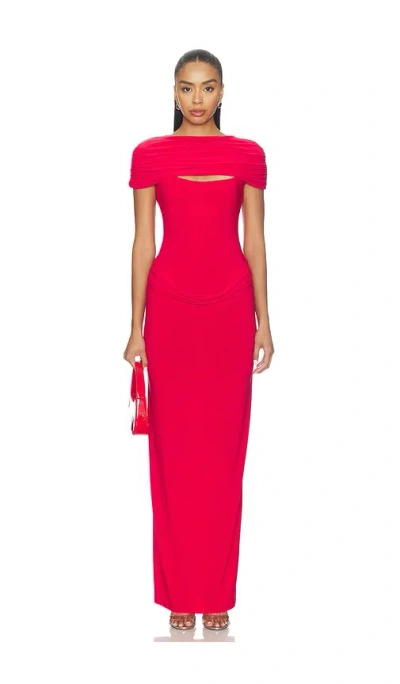 Lovers & Friends Selene Gown In Red