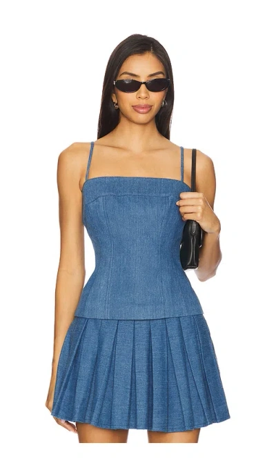 Lovers & Friends Simone Top In Blue