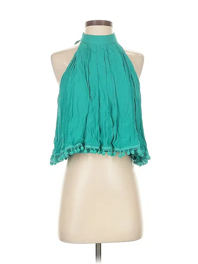 Pre-owned Lovers & Friends Sleeveless Blouse In Blue