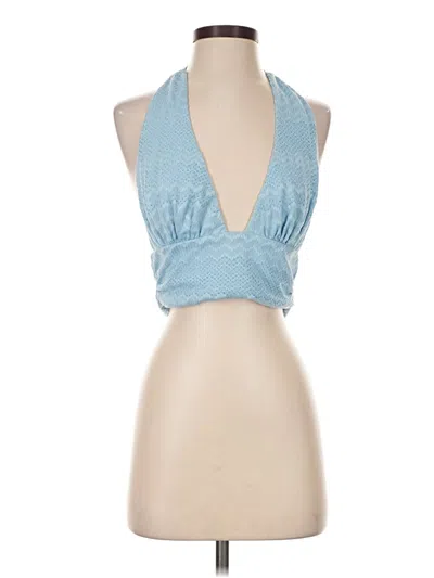 Pre-owned Lovers & Friends Sleeveless Blouse In Blue