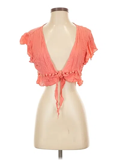 Pre-owned Lovers & Friends Sleeveless Blouse In Orange