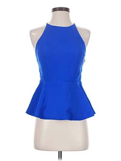 Lovers & Friends Sleeveless Top Blue Halter Neckline Tops